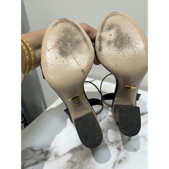 Gucci Leather Sandals in Black - Size 38 - Picture 9 of 10